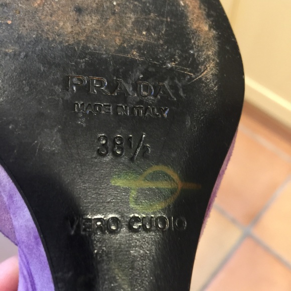 Prada Purple Tie Dye Wedges 38.5 - Picture 7 of 7